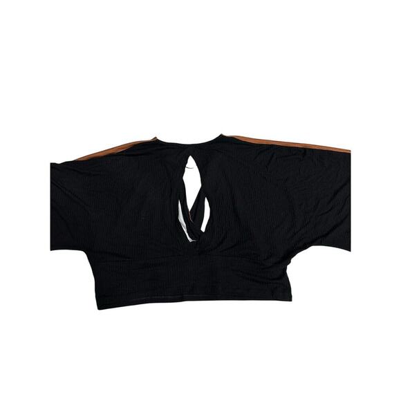 Blue steel Women’s Top Cropped Kimono Sleeves open back XL Retro Y2K Hippie Boho - Picture 5 of 9